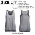thumbnail image 2 of Camiseta sin mangas de yoga con espalda cruzada y cuello redondo sin mangas para mujer, 2 of 5