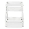 thumbnail image 6 of Sunnydaze Rustic Wagon Wheel 19" x 14.75" x 23.5" 2-Tier White Wooden Plant Stand, 6 of 7