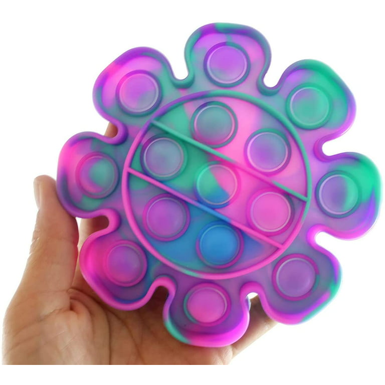 New Giant pop bubbles Puzzle Fidget Square Rainbow Big pops XXL Among toy  Tie dye Simple Dimple Toy Stress Toy for Children Gift