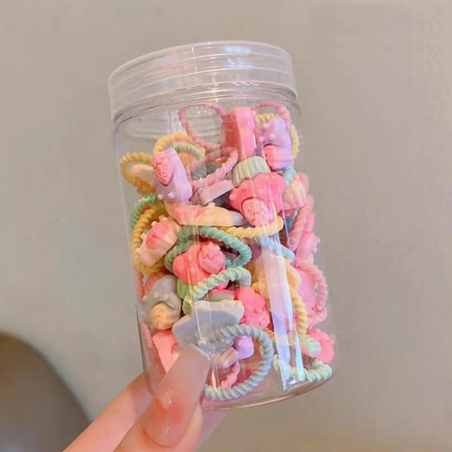20 gomas para el pelo con dibujos animados para niños, suaves y elásticas, colores surtidos, seguras para la piel del bebé, perfectas para regalos y fiestas.