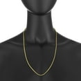 thumbnail image 3 of 2.5mm 24k Yellow Gold Plated Stainless Steel Twisted Rope Chain Necklace, 20 inches + Gift Box, 3 of 5