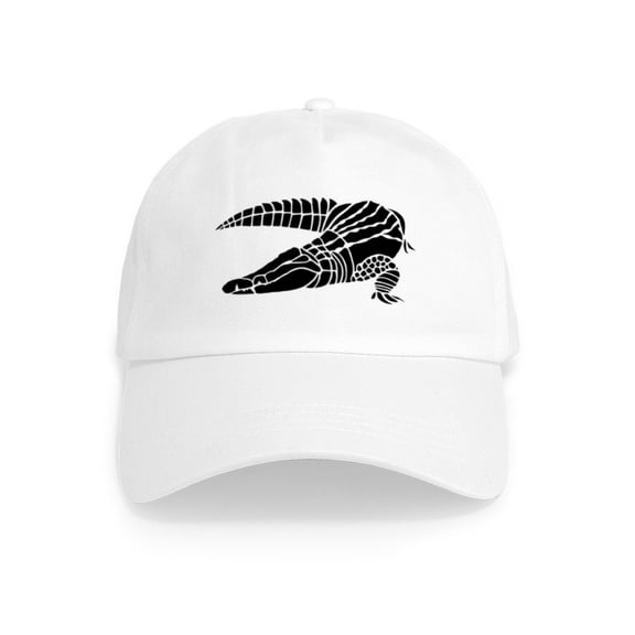CafePress - Alligator Silhouette Cap - Adjustable 100% Brushed Unisex Casual Cotton Baseball Cap, Beige, 1