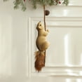 thumbnail image 3 of Mini Christmas Tree Decorations Cute Lifelike Squirrels Hanging Figurines Festive Holiday Decor for Xmas Tree Home Party, 3 of 5