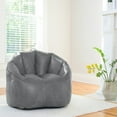 thumbnail image 5 of Big Joe Joey Large Bean Bag Chair in Shadow Gray Blazer, All Ages, Blazer with On-The-Go Handle, 5 of 7