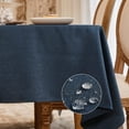 thumbnail image 1 of BALCONY & FALCON Nappe Rectangulaire en Faux Lin Résistante à l'Eau 57 x 85 Bleu Marine Repas en Plein Air Jardinage Printanier, 1 of 6