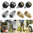 thumbnail image 2 of kurtrusly 4pcs Universal Compatibility Quick Connect Kit For Water Accessories Efficient Pressure Washer Adapter Set silvery 14mm 3.4pcs 1Set, 2 of 6