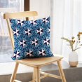 thumbnail image 5 of LALILO Throw Pillow Covers Pencil Ethnic With Navy Blue And Cream Cushion Cover 18" x 18", 3783 Pack, 5 of 6