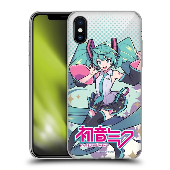 Head Case Designs Officially Licensed Hatsune Miku Graphics Pastels Soft Gel Case Compatible with Apple iPhone X / iPhone XS