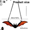 thumbnail image 3 of 1 Pc Halloween Bat Window Hanging Hanging Bats Halloween Decorations Outdoor Plastic Bats Bat Decorations Perfect for Halloween Hanging Tree Decor, 7.87 Inch, Orange, 3 of 7