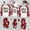 Red, variant on EGNMCR Christmas Pajamas for Family, Classic Plaid Xmas Sleepwear for Christmas Parent-Child Outfit Christmas Men Plaid Printed Blouse Tops+Pants Family Matching Pajamas Set Women Blouse pants