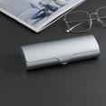 thumbnail image 1 of Estuche para gafas de metal ligero, pequeño y portátil, estuche para gafas de aleación de aluminio esmerilado, 1 of 3