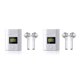 thumbnail image 4 of Estuche de carga Bluetooth 5.0 Bearachild Auricular In-Ear Estéreo Manos libres inalámbrico 2piezas plata, 4 of 5