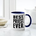 thumbnail image 4 of CafePress - Best. Priest. Ever. Mugs - 11 oz Ceramic Mug - Novelty Coffee Tea Cup, 4 of 4