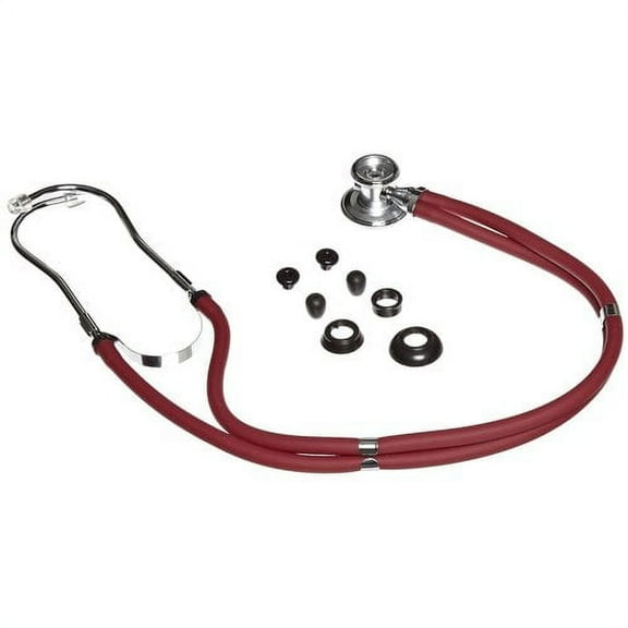 Primacare DS-9295-BD Sprague Rappaport-Style Stethoscope, 30" Length, Burgundy