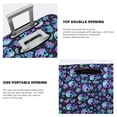 thumbnail image 5 of Balery Luggage Cover Skull purple flower Print Suitcase Covers for Luggage Elastic Washable Suitcase Protector Fits 18-32 Inch Luggage-X-Large, 5 of 9