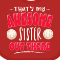 thumbnail image 4 of Inktastic That's My Awesome Sister out There with Volleyball Boys or Girls Baby Bib, 4 of 4