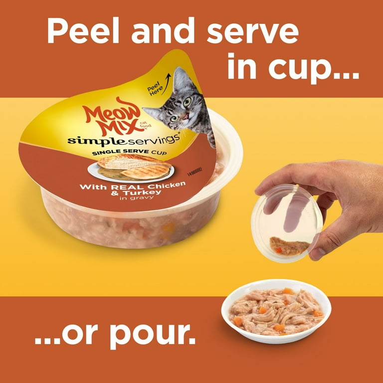 Meow mix simple servings wet cat food discount