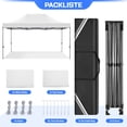 thumbnail image 5 of COBIZI 10x15 Pop Up Canopy with 4 Sidewalls, Heavy Duty Waterproof Commercial Canopy Tent for Outdoor Parties & Garden Events, Carry Bag Included, White, 5 of 9