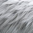 thumbnail image 3 of Set of 2 Light Gray Decorative Fluffy Pillow Covers New Luxury Series Merino Style Faux Fur Throw Pillow Covers Square Fuzzy Cushion Case 18x18 Inch, 3 of 5