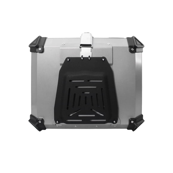 Caja Porta Equipaje Moto 57L Universal Plateada
