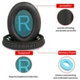 thumbnail image 3 of Replacement Ear Pads Cushion Comfort Boses Quiet Qc15 Qc25 Qc35 Headphone, 3 of 5