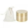 thumbnail image 1 of Brass Mini Pill Container, Outdoor Waterproof Round Shape Brass Box, Metal Jewelry Sealed Container Storage Box[m], 1 of 9