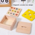 thumbnail image 4 of Kit de Juguete de caja de monedas de Madera ANGGREK Aprendizaje Temprano 4 En 1 Clasificación de Formas Para Niños pequeños, 4 of 8