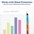 thumbnail image 3 of Avery 5-Tab Write & Erase Dividers, Multi Brights (16102), 3 of 9