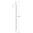 thumbnail image 3 of 12 Station Metal Display Rod w/ Rounded Top, 10-Pack, 3 of 4