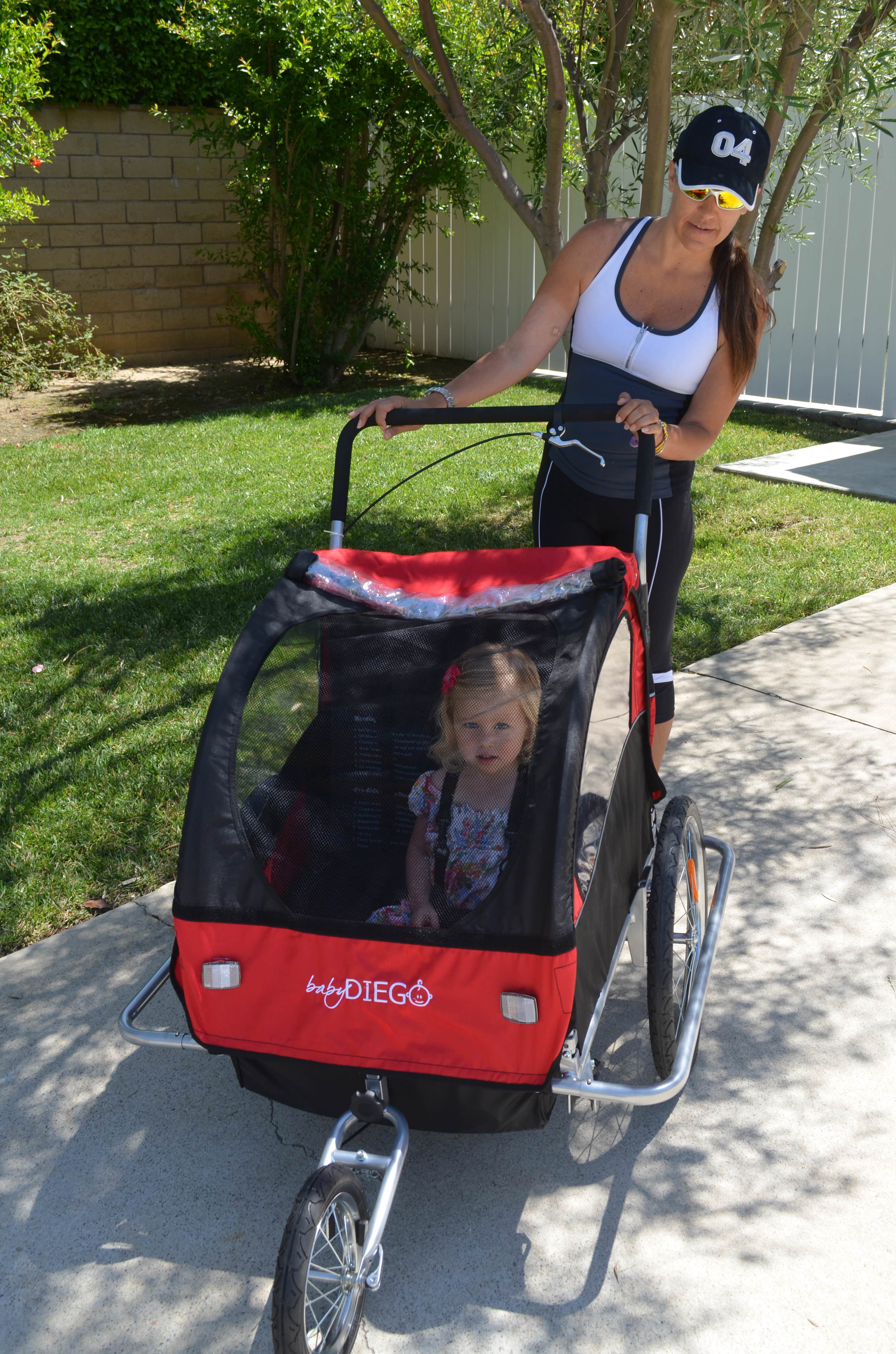baby diego bike trailer