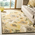thumbnail image 2 of SAFAVIEH Martha Stewart Poppy Floral Wool Area Rug, Gold, 4' x 6', 2 of 8