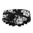 thumbnail image 5 of Pioneer Flower Floral Print Pattern Round Tablecloth 60"x60",Wrinkle Wipeable Table Cloth for Kitchen Dining Room Picnic Patio Party, 5 of 6