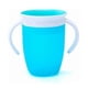 thumbnail image 2 of Taza de entrenamiento de 240 ml de capacidad, con sellado de 360 grados y asas dobles, de silicona para bebés, para viajes en casa, color azul, 2 of 12