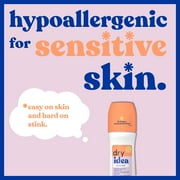 Dry Idea Roll-On Deodorant & Antiperspirant & Unscented for Sensitive Skin, 3.25 oz.