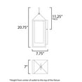 thumbnail image 5 of Maxim Lighting - Aldous - 1 Light Outdoor Wall Mount-20.75 Inches Tall and 7, 5 of 5