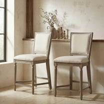 Safavieh Buchanan 26 in. H Upholstered Rectangle Counter Stool