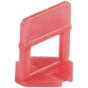 Raimondi Leveling Clip 1/8" Joint, 1/8" to 1/2" Tile, Bag of 500 pcs, 180BS0003C0500 (red)