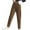 Brown, variant on WZHKSN Women Corduroy Pants Relaxed New Black Long Taper Trouser