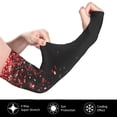 thumbnail image 3 of Goofa Red Glitter1 Pattern UV Sun Protection Arm Sleeves, UPF 50 Sports Cooling Arm Compression Sleeves for Men Women Teenager, 3 of 8