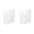 thumbnail image 1 of Contenedor Almacenamiento Rebanadas Queso,Soporte para Rebanadas de Queso, Caja Organizadora de Bolsas de Té, Caja Hermética para Mantener Alimentos, Contenedor Transparente, 1 of 5