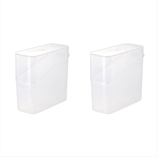 Contenedor Almacenamiento Rebanadas Queso,Soporte para Rebanadas de Queso, Caja Organizadora de Bolsas de Té, Caja Hermética para Mantener Alimentos, Contenedor Transparente
