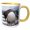 Yellow/White, variant on 3drose, Gentoo Penguins, Neko Harbor, Antarctica-an01 Ksu0188 - Keren Su, 11oz Two-tone Green Mug