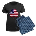 thumbnail image 5 of CafePress - American Shamrock' Women's Dark Pajamas - Women's Short Sleeve Print T-Shirt and Pants Dark Cotton Pajama Set, 5 of 7
