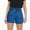 Blue, variant on WAYUTE Women Shorts Stylish High Waisted Ruffles Vintage Denim Pants Casual Fashion Loose Jeans Shorts