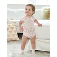 thumbnail image 4 of Gerber Baby Girl Short Sleeve Onesies Bodysuits, 5-Pack (Newborn - 12 Months), 4 of 11
