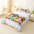 thumbnail image 2 of Homewish Dachshunds Dog Twin Comforter Sets,Easter Egg Bedding Set,Rainbow Decor,Polkadot Reversible,2pcs,1 Comforter and 1 Pillowcase, 2 of 7