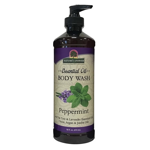 Natures Answer, Essential Oil, Body Wash, Peppermint, 16 Oz Walmart
