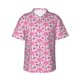 thumbnail image 1 of Fotbe Cool Flamingos Camisa Hawaiana para Hombre Unisex – Camisa Casual de Verano con Botones de Manga Corta de Algodón y Lino,X-Large, 1 of 7