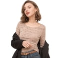thumbnail image 1 of Women Tops Comfortable Crewneck Fight Top Print Long Sleeve Slim Shirt, 1 of 7