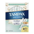 thumbnail image 4 of Tampax Pure Cotton Tampons, Contient un Cœur en Coton Biologique à 100 %, Absorption Régulière, 4 of 8